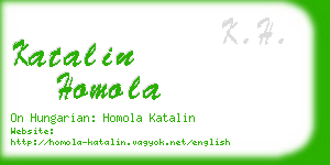 katalin homola business card